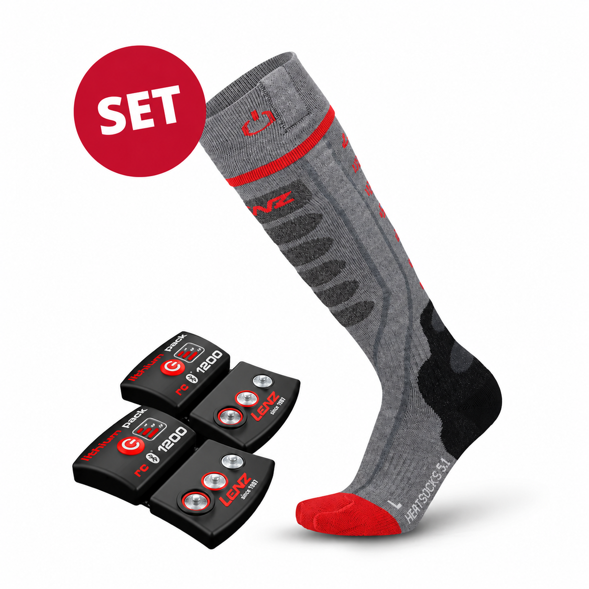 Beheizbare Skisocken-Set